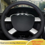 Car Steering Wheel Cover For Ford Kuga 2008-2011 Focus 2 2005-2011 C-MAX Car Interior ized Original Steering Wheel Braid Red Blue Thread