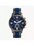 &bdquo;Nate Chronograph&ldquo; vyri&scaron;kas laikrodis su mėlynu ciferblatu, modelis: JR1494 mėlyna