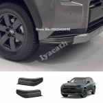 For Toyota RAV4 RAV 4 RAV4 2026 2027 Adventure ABS black Car Exterior Front Bumper corner guard Bumper Protector Guard Cover ABS carbonifber gray