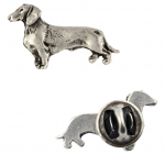 Taksas - &Scaron;uns sagė dovanų dėžutėje, eleganti&scaron;kas segtukas, atlapo segtukas &bdquo;Art-Dog&ldquo; prekės ženklo &scaron;varkui