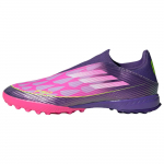 Adidas F50 League Ly Be rai&scaron;telių Dirbtinės dangos Unity Purple Avalynė White Lucid Lemon Vyrams JQ9733 EU 40 rožinė