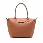 Longchamp Le Pliage Xtra Vienspalvė Užtrauktukas Spaudė Ilga Rankena Odinė Pirkinių Rankinė Moteri&scaron;ka pirkinių rankinė Cognac Brandy 2605987504 Basic Set (Bag+Dust Bag)