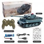 Naujas RC tanko modelio žaislas 2.4G nuotolinio valdymo pultelis, programuojamas vik&scaron;rinis tanko garso efektas, karinis tankas 1/30 nuotolinio valdymo automobilio žaislas, tinkamas berniukams dovana mėlyna