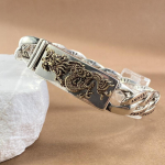 Vyri&scaron;kas drakono galvos apyrankė Rankų darbo Madinga vyri&scaron;ka vientisa skraidančio drakono apyrankė Retro dominavimas 18CM