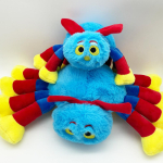 Vilnonis ir Tig Voras Vilnonis Pliu&scaron;inis Mink&scaron;tas Žaislas 24cm/40cm Pripildytas Voras Žaislas Voras Pliu&scaron;inis Gyvūnas Pliu&scaron;inė Pagalvė Helovino Žaislas blue