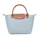Longchamp Le Pliage Užsegimas užtrauktuku Daugkartinio naudojimo nailono drobės krep&scaron;ys-tote Maži moteri&scaron;ki krep&scaron;iai-tote Plieno pilka L1621089P80 Basic Set (Bag)