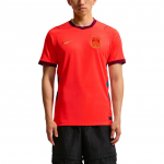 Nike 2026 m. sezono Kinijos rinktinės namų komandos gerbėjų versija Dri-FIT Lauko sporto greitai džiūstantis trumpomis rankovėmis futbolo mar&scaron;kinėliai Vyri&scaron;ki vir&scaron;utiniai drabužiai IB5282-635 XL