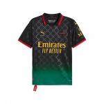Puma AC Milan x Off-White Replika Futbolo Mar&scaron;kinėliai Puma Juoda/Galia Žalia Vyri&scaron;ki Vir&scaron;utiniai Drabužiai 783001-01 M