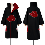 HOLOUN Naru Anime Uchiha Sasuke Uchiha Itachi Cosplay Kostiumas Apsiaustas Siuvinėjimas Vanago Komandos Vienoda Suaugusiems Konvencija S-2XL L brown