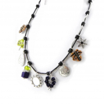 Les Tr&eacute;sors De Lily [H9868] - Collier Cr&eacute;ateur 'Dame Nature' violet vert
