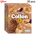 Glico Collon &scaron;okoladinis skonis (Sausainių ritinėlis) 54 gx 10 vnt / 20 vnt - Thai Snack 54 g x 20 pcs