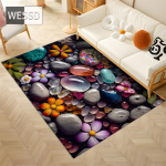3D kilimas Spalvingas akmens kilimėlis Mink&scaron;tas kilimas miegamajame Mielas kilimėlis koridoriuje sugeriantis tualeto kilimėlis Didelis vonios kilimėlis 150x240cm 1pcs