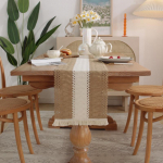 Nordic Simple Light Luxury Stalo vėliava Simetri&scaron;kos spalvos atitinkančios kutus ilgos staltiesės festivalio arbatos stalo vėliavos dekoravimas 30*120cm