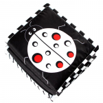 Mink&scaron;tas vaiki&scaron;kos lovytės žaislas su rauk&scaron;lėmis surauktas kūdikių lovelės žaislas, žaislas su pilvo veidrodžiu, dantų dygimas, didelio kontrasto lytėjimo žaislas naujagimiui (Berniukai ir mergaitės) 15x14x4cm