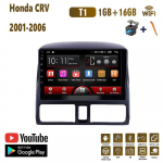 Belaidis automobilinis radijas Carplay skirtas Honda CRV 2001-2006 Android Car Multimedia Video Player GPS navigacija WIFI 2+32GB