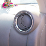 Skirtas Nissan Versa Almera Latio 2012 2013 2014 2015 2016 2017 Chrome A/C oro ventiliacijos žiedo dangtelio apdaila, automobilio stiliaus lipdukas