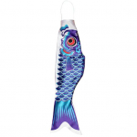 Žavinga žuvų vėliava, atspari UV spinduliams, tikrovi&scaron;ka 40cm mėlyna