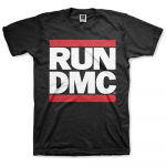 Run DMC logotipu Rap Rock Music Tee Unisex mar&scaron;kinėliai S