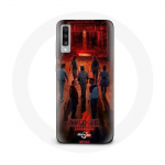Coque pour Samsung Galaxy A50 Stranger Things Affiche Equipages Fan Art Saison 4