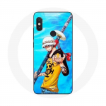 Coque pour Xiaomi Redmi Note 5 AI Dual Camera One Piece Manga Trafalgar Law ep&eacute;e