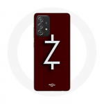 Coque pour Samsung Galaxy A52 Ozark Saison 4 Logo Z Blanc Fond Rouge