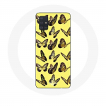 Coque pour Samsung Galaxy A51 5G Papillons Fond Jaune