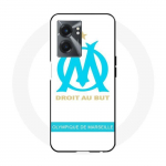 Coque Realme V23 logo om olympique de marseille blanc Fond - Maniacase balta
