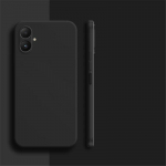 Matinis kvadratinis mink&scaron;tas skystas silikoninis dėklas, skirtas Samsung Galaxy A55 A05S A04S A55 A53 5G S23 S24 Xiaomi Redmi Note 13 iPhone 15 14 13 12 11 Pro Max dangtelis For iPhone 8 Plus tamsiai raudona spalva