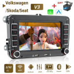 7 colių Android Carplay automobilio multimedijos grotuvas, skirtas VW/Volkswagen Golf Polo Tiguan Passat B7 B6/Seat Leon/Skoda Octavia Radio GPS Navigation 2+64GB