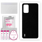 apgo Protective Skin Sticker for the back compatible with Nokia C210, Wrap Film, Foil, Vinyl - Pattern Matte Black