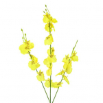 Dirbtinės orchidėjų 3 &scaron;akutės Realisti&scaron;kos spalvingos netikros gėlės Vestuvės namuose Biuro stalo centrinė dalis Dirbtinių gėlių &scaron;akelių gėlių kompozicijos dekoravimas