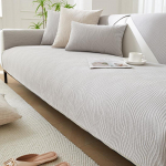 Paprastumo &Scaron;enilinė Sofa Pagalvėlė Keturis Sezonus Universali Neslystanti Sėdėjimo Pagalvėlė Vienspalvis Sofos Užvalkalas Auk&scaron;tos Kokybės Audinio Užvalkalas 45x45cm pillowcase pilk&scaron;vai balta