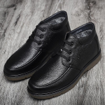 Vyri&scaron;ki &scaron;ilti batai madingi aksominiai odiniai medvilniniai batai storapadžiai medvilniniai auk&scaron;takulniai sniego batai verslo odiniai ankle boots vyrams 38 gray