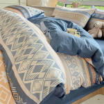 Keturių dalių grynos medvilnės mažų &scaron;viežių gėlių ra&scaron;to antklodės užvalkalo komplektas bendrabučio paklodei, trijų dalių patalynės komplektas 1.2m bed