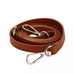 Reguliuojamas odinis krep&scaron;io dirželis 120 cm, skirtas ne&scaron;iojimui per petį, krep&scaron;io diržai, krep&scaron;io dalys, pečių krep&scaron;io diržai, moterims brown-Silver buckle