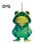 2D plok&scaron;čios varlės dekoracijos akrilinis animacinis varlės pakabukas automobilio salone pakabinamas ornamentas varlės pakabukas kuprinės raktų pakabukui Frog