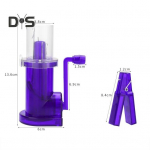 Virvelės vyniotuvas rankinis kompakti&scaron;kas dydis efektyvus mezgimo virvelės organizatorius DIY rankdarbių ne&scaron;iojama ritės mezgimo ma&scaron;ina violetinė