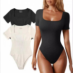 Lieknas, seksualus moteri&scaron;kas kombinezonas, solidus madingas liesas Bodycon, moteri&scaron;kas kostiumas trumpomis rankovėmis, laisvalaikio vienspalvis laisvas sportinis moteri&scaron;kas kostiumas paplūdimio &scaron;liaužtinukai S juoda