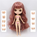 ICY DBS Blyth lėlė 1/6 lankstomas kūnas BJD žaislas baltas blizgus veidas juodas matinis veidas su papildomomis rankomis AB ir plok&scaron;tele DIY lėlė mergaitė 30cm height