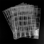 10 VNT. Kūrybingi monetų kolekcionavimo reikmenys Puslapiai kolekcionieriams 30-Gird Skaidrūs monetų laikikliai Apsaugos įmautės Albumo puslapiai pa&scaron;tui, valiutai 30 grids-10pcs