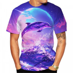 Naujos Mados Vyri&scaron;ki ir Moteri&scaron;ki 3D HD Spausdinti Mar&scaron;kinėliai su Delfinų Ra&scaron;tu, Gatvės Stiliaus, Unisex Mada, Juokingas Harajuku Vir&scaron;us, Vaikų Mar&scaron;kinėliai 6XL