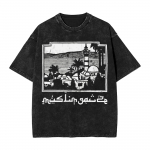 Vyri&scaron;ki mar&scaron;kinėliai Palestina Muslimgauze Menas Skalbti mar&scaron;kinėliai Hip Hop Paplūdimio mar&scaron;kinėliai Streetwear Paprasti medvilniniai vir&scaron;utiniai drabužiai Dideli dydžiai 2XL M