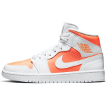 Air Jordan 1 Mid SE Bright Citrus Moteri&scaron;ki sportbačiai Oranžiniai Balti CZ0774-800 37.5