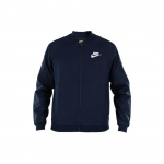 Nike Sportswear Užsegamas ilgomis rankovėmis &scaron;varkas su logotipu spaudiniu Vyri&scaron;kas vir&scaron;utinis drabužis Tamsiai mėlynas 832225-451 M