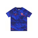 Nike Anglijos nacionalinė komanda Pasaulio futbolo čempionatas Kataras Treniruočių sportinis logotipas Apvalus kaklas Trumpos rankovės T-shirt Vyri&scaron;ki vir&scaron;utiniai drabužiai Tamsiai mėlyna DM9547-492 L