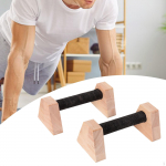 2 Bar Stands for Men, Upper Body Strength Training, Wooden Planks, Blocks to Do Home Gym 20cm