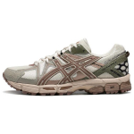 Asics Gel-Kahana 8 Patogūs, sintetinės odos, kvėpuojantys, žemo ūgio bėgimo bateliai vyrams, pilki ir raudoni, 1011B109-029 39