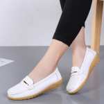 Nauji Natūralios Odiniai Batai Moterims Moteri&scaron;ki Mokasinai Moteri&scaron;ki Loafers Pavasario Rudens Motinos Batai Didelis Dydis G76 44