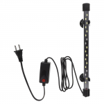 LED akvariumo &scaron;viestuvas, pilno spektro, atsparus vandeniui, maitinamas USB, su spaustuku, didelio ry&scaron;kumo LED juosta akvariumui, skirtas beta žuvims, augalų akvariumams EU Plug