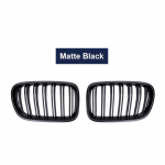 1 pora priekinių inkstų grotelių lenktyninių grotelių, skirtų BMW X3 F25 2010 m. 2011 m. 2012 m. 2013 m. matinė juoda spalva